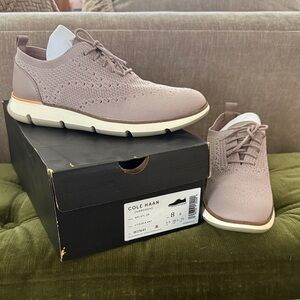 Cole Haan women’s Zerogrand Knit Sneakers - taupe color